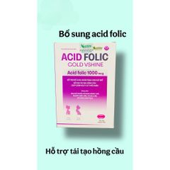 Viên uống ACID FOLIC GOLD bổ sung sắt cho phụ nữ mang thai và người thiếu máu suy nhược(Chai 30 viên)