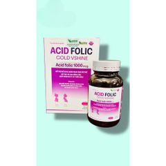 Viên uống ACID FOLIC GOLD bổ sung sắt cho phụ nữ mang thai và người thiếu máu suy nhược(Chai 30 viên)