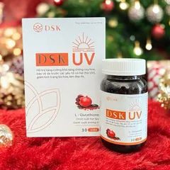 Viên uống DSK UV hỗ trợ chống nắng tối ưu và bảo vệ da (Chai 30 viên)