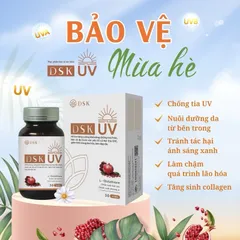Viên uống DSK UV hỗ trợ chống nắng tối ưu và bảo vệ da (Chai 30 viên)
