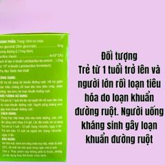 Men vi sinh Bio 4 Bil chứa 4 tỷ lợi khuẩn,hỗ trợ giảm tiêu chảy do rối loạn (Hộp 20 ống)