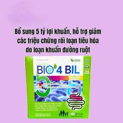 Men vi sinh Bio 4 Bil chứa 4 tỷ lợi khuẩn,hỗ trợ giảm tiêu chảy do rối loạn (Hộp 20 ống)