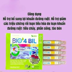 Men vi sinh Bio 4 Bil chứa 4 tỷ lợi khuẩn,hỗ trợ giảm tiêu chảy do rối loạn (Hộp 20 ống)