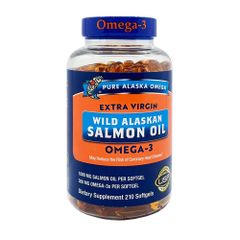 Viên Dầu Cá Hồi Pure Alaska Omega 3 1000MG - 210 Viên Tăng Cường Sức Khỏe Tim Mạch, Não, Da Tự Nhiên, Không Thủy Ngân 646920