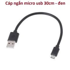 Cáp sạc và truyền dữ liệu  Micro USB IVALUE dài 30cm