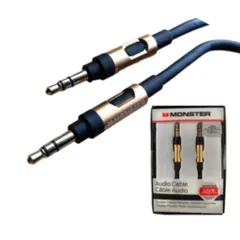 Monster 12M TPE High-Quality Audio Cable 3.5mm Male to Male with Gold-Plated Connectors and Duraflex Armor