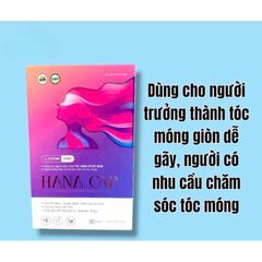 Viên uống Hana Cap bổ sung giảm tóc,móng dễ gãy rụng (Chai 30viên)
