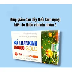 Bổ Thần Kinh H9000 Gold hỗ trợ mất ngủ,tê bì chân tay (Hộp 30 viên)