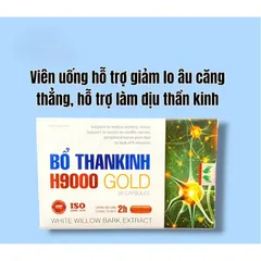 Bổ Thần Kinh H9000 Gold hỗ trợ mất ngủ,tê bì chân tay (Hộp 30 viên)