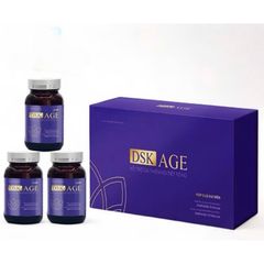 Viên uống DSK AGE (Vshine)hỗ trợ sức khoẻ nữ,giảm khô hạn,chống lão hoá da(Hộp 3 chai/45viên)