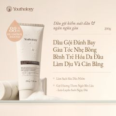 Youthology Gội Ngừa Gàu 200g – Kiểm Soát Dầu, Thơm Lâu, Da Đầu Sạch Khỏe