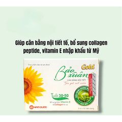 Viên uống Bảo Xuân vàng(30-50tuổi)-tím(+50tuổi) hỗ trợ cân bằng nội tiết nữ(hộp 30 viên)