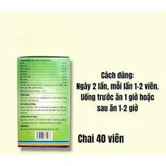 Viên uống Tràng Bát Vị hỗ trợ cho người bị co thắt đại tràng(chai 40viên)
