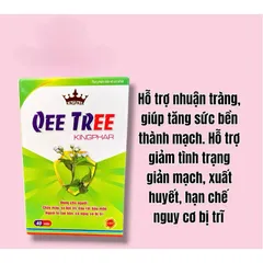 Viên uống QUEE TREE (Kingphar)hỗ trợ giảm đau,chảy máu do trĩ ,táo bón(Hộp 40vien)