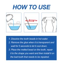 Keo Nhựa Răng Sửa Chữa Định Hình Răng, Keo Lắp Đầy Khoảng Trống Răng, Tạm Thời Sửa Chữa Răng Giả Keo An Toàn