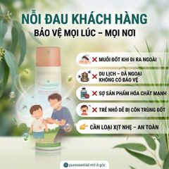 Xịt Đuổi Muỗi Cho Bé Puressentiel Anti-Sting Repellent Soothing Spray 7H 75ml _ 100% thiên nhiên an toàn cho cả gia đình