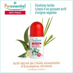 Lăn Làm Dịu Vết Muỗi Cắn Puressentiel Bite & Sting Repellent Roll-On Face & Body 50ml cho trẻ từ 3 tuổi