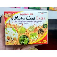 Bột nước mát Herba Cool Extra hỗ trợ thanh nhiệt (Hộp 10 gói)