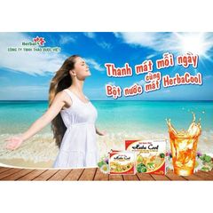 Bột nước mát Herba Cool Extra hỗ trợ thanh nhiệt (Hộp 10 gói)