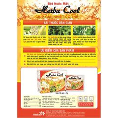 Bột nước mát Herba Cool Extra hỗ trợ thanh nhiệt (Hộp 10 gói)