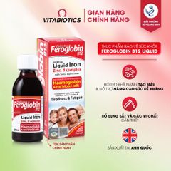 Thực Phẩm Bảo Vệ Sức Khỏe FEROGLOBIN B12 Vitabiotics Liquid Hỗ Trợ Tăng Khả Năng Tạo Máu 200ml