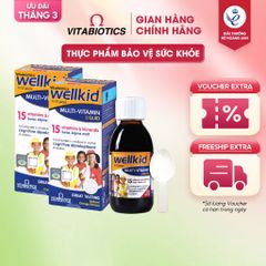 Combo 2 Siro TPBVSK WELLKID Multi-Vitamin Lliquid Hỗ Trợ Tăng Cường Sức Khỏe và Đề Kháng Vitabiotics