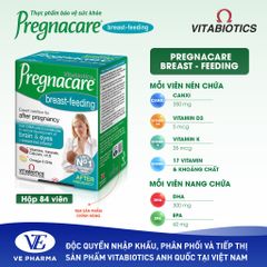 PREGNACARE Breast-feeding Vitabiotics Bổ Sung Vitamin Và Khoáng Chất Cho Phụ Nữ Cho Con Bú 84 Viên
