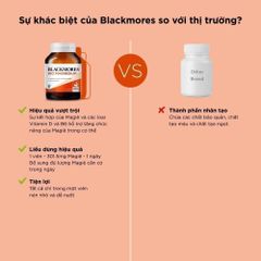 Viên Uống Blackmores Bio Magnesium Lọ 100 Viên Bổ Sung Magie Hỗ Trợ Cơ Bắp Ngăn Ngừa Chuột Rút