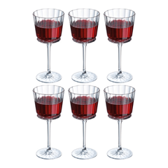 BỘ 6 LY VANG PHA LÊ PHÁP CRISTAL D'ARQUES MACASSAR 350ML