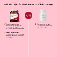 Viên Blackmores Cholesterol Health Hỗ Trợ Giảm Cholesterol Ngăn Ngừa Các Triệu Chứng Tim Mạch Lọ 60 Viên