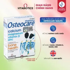 Thực Phẩm Bảo Vệ Sức Khỏe  Vitabiotics OSTEOCARE Tablets Hỗ Trợ Xương Chắc Khỏe Hộp 30 Viên