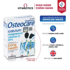 Thực Phẩm Bảo Vệ Sức Khỏe  Vitabiotics OSTEOCARE Tablets Hỗ Trợ Xương Chắc Khỏe Hộp 30 Viên