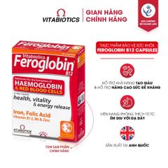 [LIVE] Thực Phẩm Bảo Vệ Sức Khoẻ FEROGLOBIN B12 Capsules Vitabiotics Hỗ Trợ Tăng Khả Năng Tạo Máu