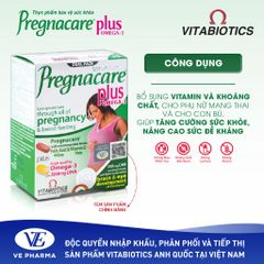 Combo 3 Hộp TPBVSK PREGNACARE Plus Omega-3 Cho Phụ Nữ Mang Thai Và Cho Con Bú 56 Viên Vitabiotics