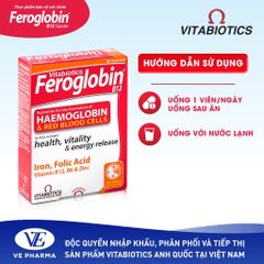 [LIVE] Thực Phẩm Bảo Vệ Sức Khoẻ FEROGLOBIN B12 Capsules Vitabiotics Hỗ Trợ Tăng Khả Năng Tạo Máu