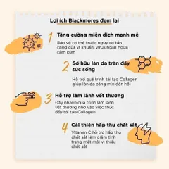 Viên Uống Blackmores Bio C 1000mg lọ 21 viên Bổ Sung Vitamin C