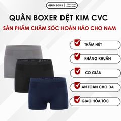 Combo 3 Quần Lót Boxer Nam BOLDMAN - Kháng Khuẩn Thấm Hút Mồ Hôi, Co Giãn 4 Chiều, Size M/L/XL