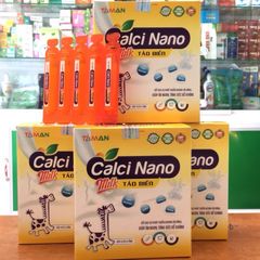 Calci Nano Milk Tảo Biển hỗ trợ bé cao lớn và tăng đề kháng (Hộp 20 ống)