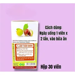 DULCIT Holistica hỗ trợ giảm phù chân do suy giãn tĩnh mạch,đau búi trĩ(Hộp 30viên)