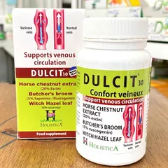 DULCIT Holistica hỗ trợ giảm phù chân do suy giãn tĩnh mạch,đau búi trĩ(Hộp 30viên)