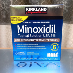 Dung dịch (Gel) mọc tóc cho nam Kirkland Minoxidil 5% Hair Regrowth Treatment Hộp 6 ống x60ml 647507
