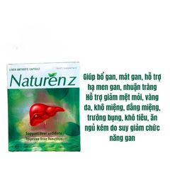 Naturen Z giúp bổ gan,hỗ trợ hạ men gan(Hộp 100viên)