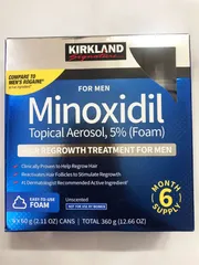 Bọt giúp mọc tóc Kirkland Signature Hair Regrowth Treatment Minoxidil Foam Hộp 60g x6 ống 647517