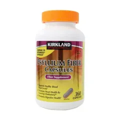 Viên Uống Bổ Sung Chất Xơ Kirkland Psyllium Fiber Capsules 360 Viên - Hỗ Trợ Tiêu Hóa và Kiểm Soát Đường Huyết 647524