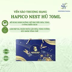 Hộp Yến Sào Hapico Nest – Yến Hũ, Yến Chưng Sẵn, SX Tại Nhà Máy Đạt Chuẩn Chất Lượng ISO, HACCP, FDA