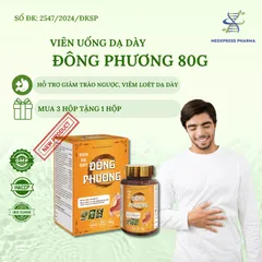 [MUA 3 TẶNG 1] Viên Uống Dạ Dày Đông Phương - Hỗ Trợ Giảm Trào Ngược Dạ Dày, Viêm Loét Dạ Dày, Bảo Vệ Niêm Mạc Dạ Dày
