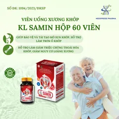 [Combo 3 Hộp] Viên Uống KL SAMIN – Hỗ Trợ Làm Trơn Ổ Khớp, Giảm Đau, Tăng Cường Sức Khỏe Xương Khớp Hộp 60 Viên