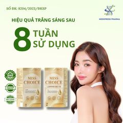 [COMBO 3 HỘP] Viên Uống Trắng Da Glutathion Miss Choice - Hỗ Trợ Trắng Da, Giảm Nám, Tàn Nhan