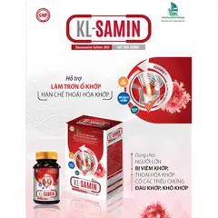[Combo 3 Hộp] Viên Uống KL SAMIN – Hỗ Trợ Làm Trơn Ổ Khớp, Giảm Đau, Tăng Cường Sức Khỏe Xương Khớp Hộp 60 Viên