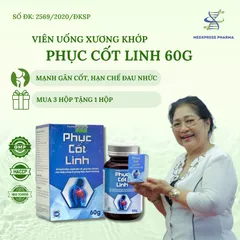 [COMBO 3 tặng 1] Viên Uống Xương Khớp Phục Cốt Linh – Hỗ Trợ Xương Khớp, Bổ Khớp, Giảm Đau Nhức, Tăng Cường Độ Dẻo Dai